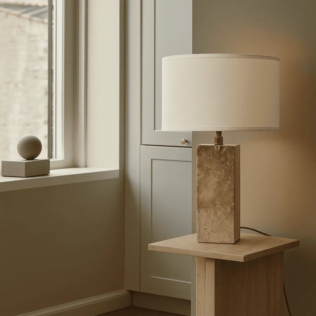 Lampada in travertino Rosie