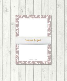Blok „kwiaty taupe”