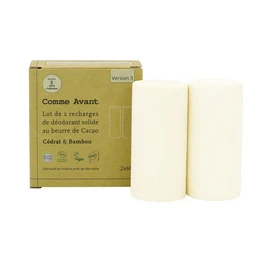 Solid deodorant with cocoa butter