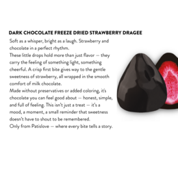 Strawberry Dragee Dark Chocolate, 80G
