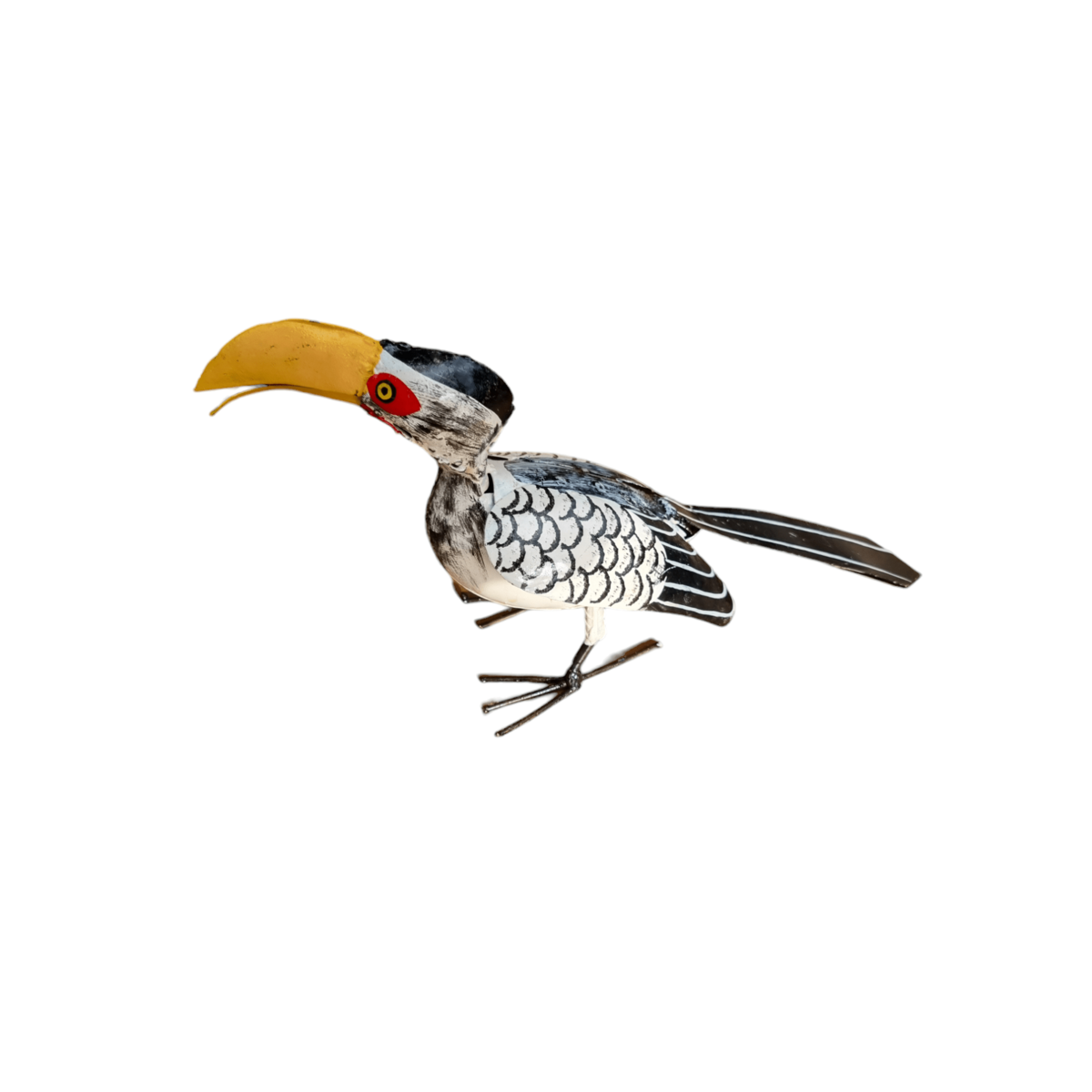 Zimba-Arts METAL YELLOW BILLED HORNBILL