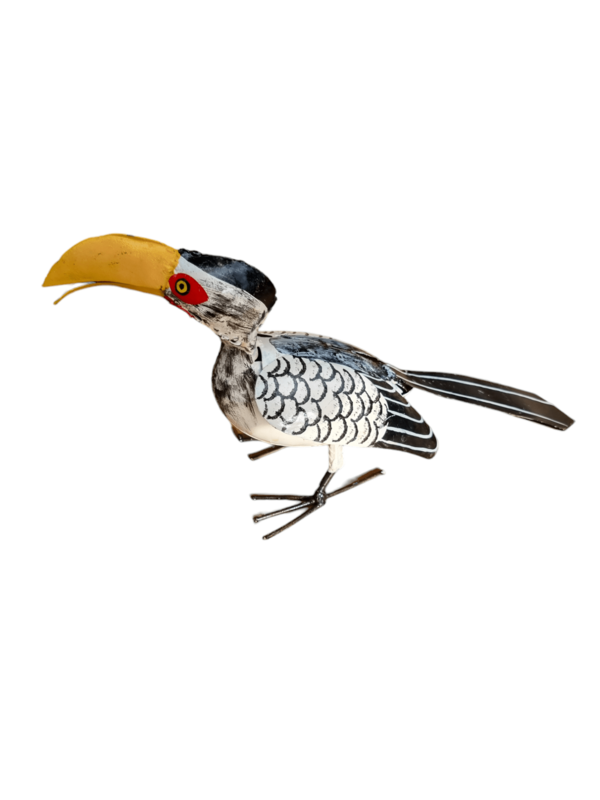 Zimba-Arts METAL YELLOW BILLED HORNBILL