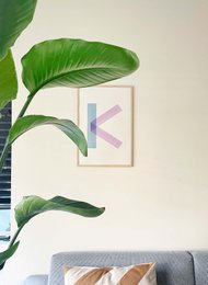 Poster letter D print - Creative Notes