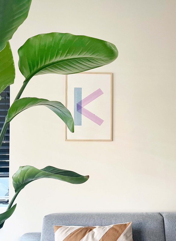 Poster letter D print - Creative Notes