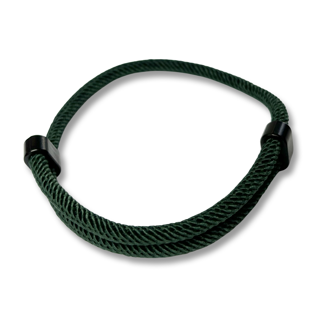 Bracelet corde vert foncé