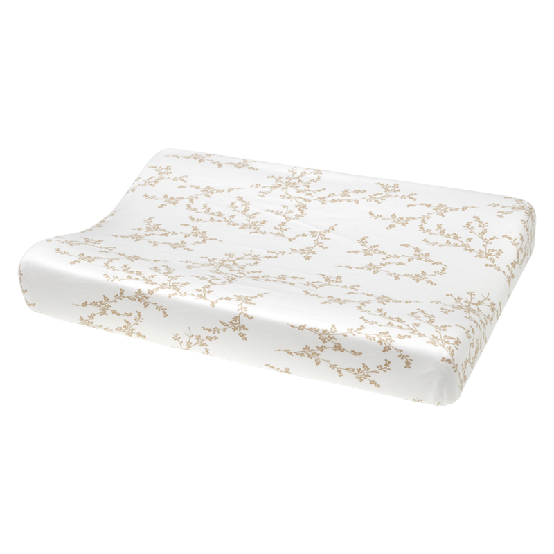 Changing pad cover jersey print Branches Sand