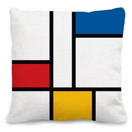 Ispirato al cuscino Mondrian 45x45