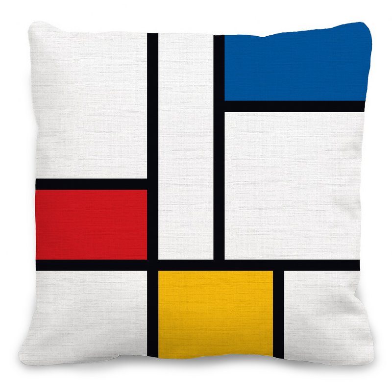 Ispirato al cuscino Mondrian 45x45