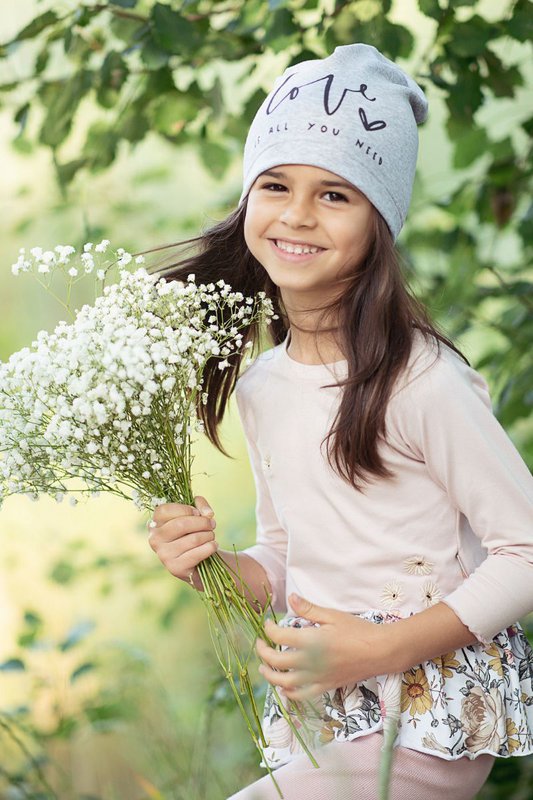 LOVE GREY Beanie-Mütze für Mädchen