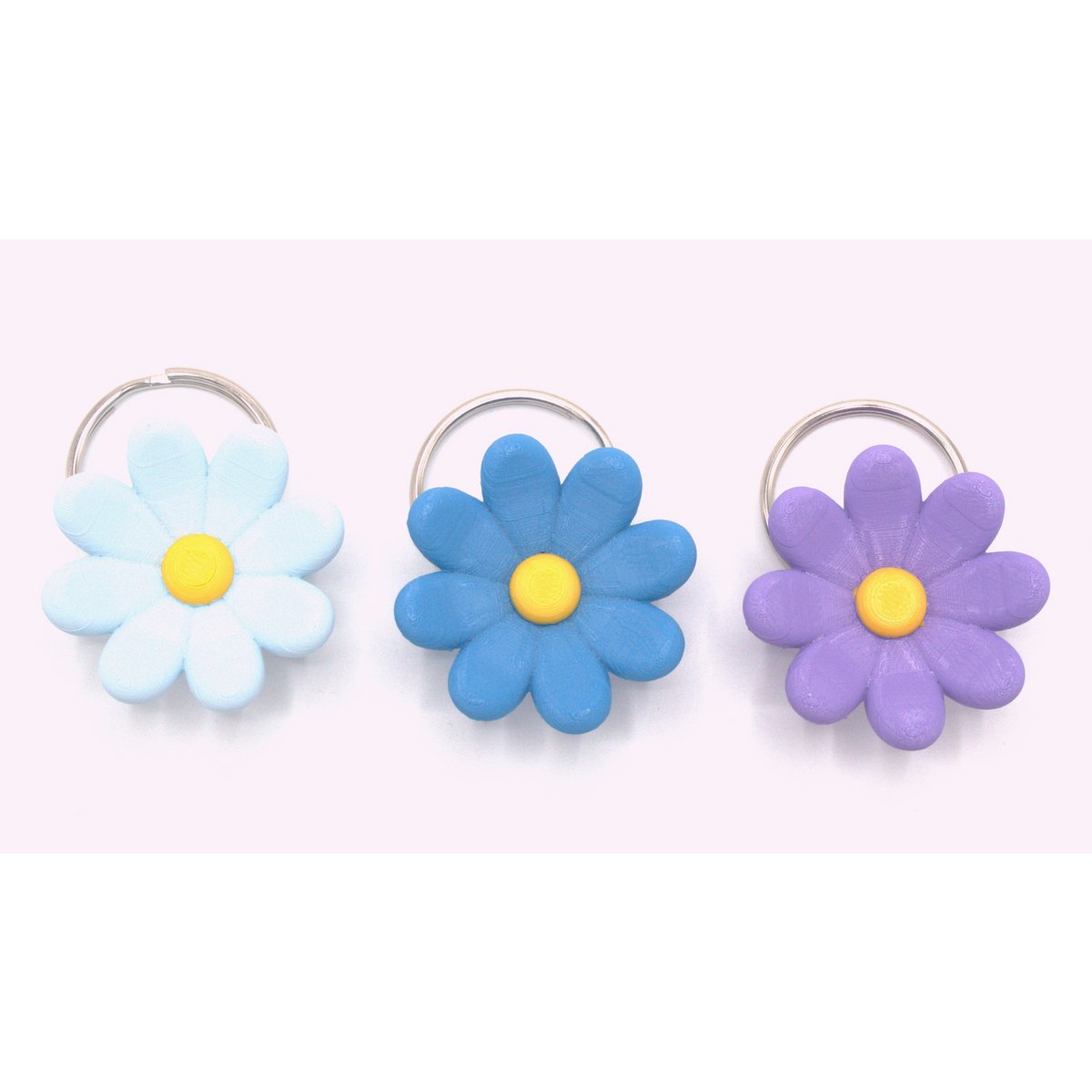 Schlüsselanhänger Daisy blau