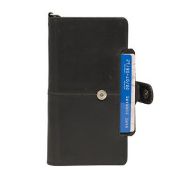 iPhone SE Bookcase Hoesje Zwart Leer – Leren Hoesje iPhone SE Zwart – iPhone SE Hoesje Buffelleer