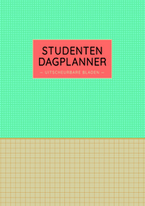 Studenten dagplanner - Mintgreen