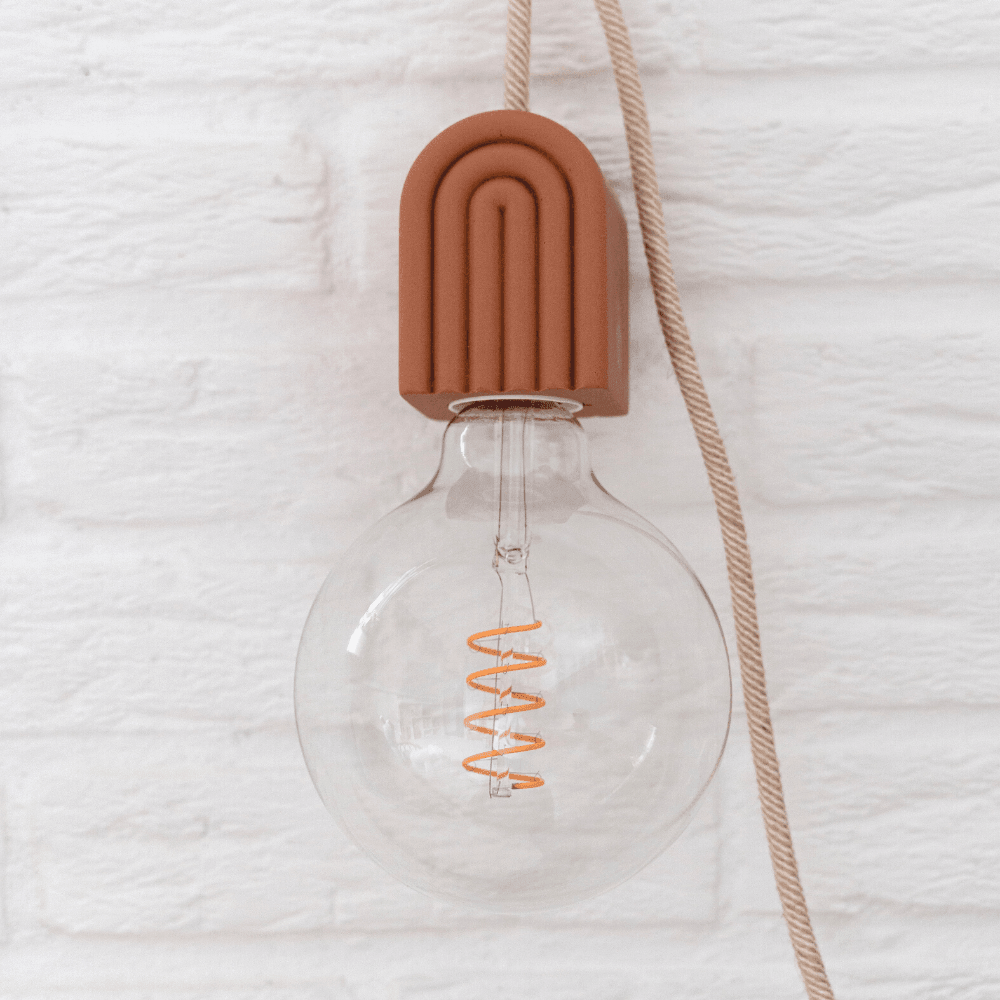 Lampa wisząca Rainbow z terakoty