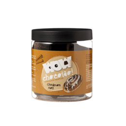 Kanelrulle Chokoladetrøfler Gavekrukke 130g | Chokolade i bageristil