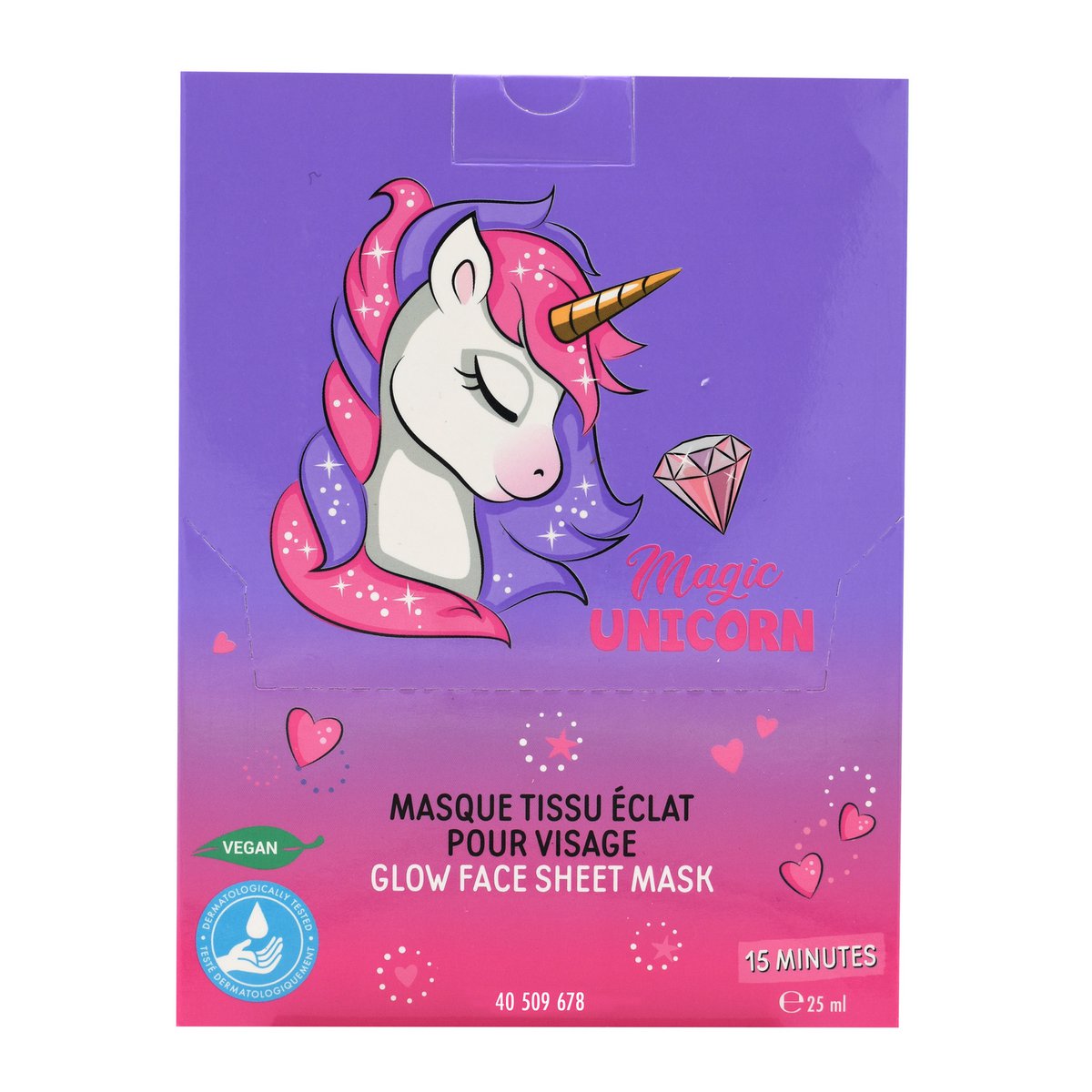 😍Girl Power, Maschera, Tessuto, Radianza per viso, bambini, bambino, cura del viso, 25 ml