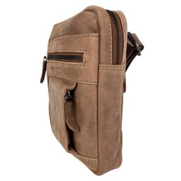 Skuldertaske eller Crossbody-taske i 6 farver glat læder med justerbar skulderrem