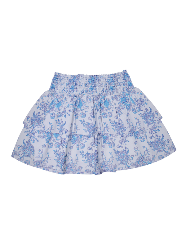 Jupe Fille "Mood Indigo" (Popeline Coton AOP)