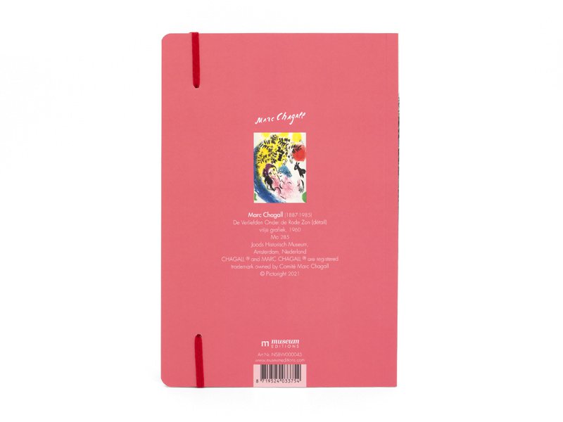 Softcover-Bücher A5, Marc Chagall, Lovers under red sun