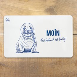 Breakfast board melamine seal “Hello, breakfast is ready!”
