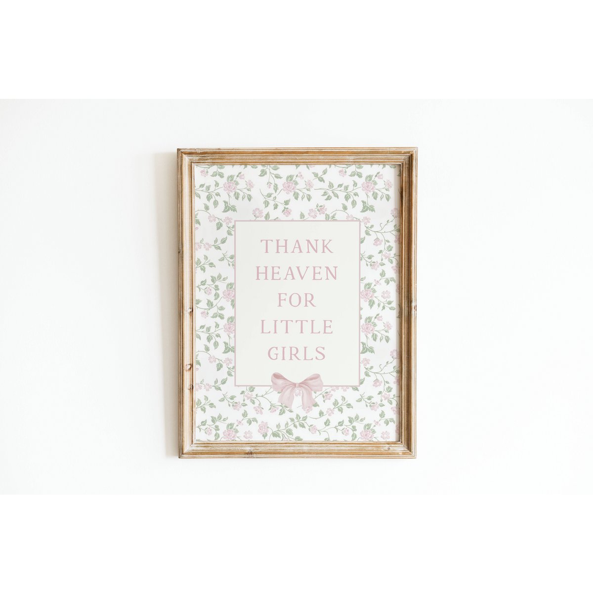 Merci ciel pour les petites filles, affiche de filles, affiche de chambre de filles, affiche de citation de filles, impression de chambre de filles, impression de chambre de filles, décoration de chambre de filles