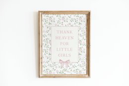 Gracias al cielo por las niñas, cartel de niñas, cartel de la habitación de las niñas, cartel de cita de las niñas, impresión de la habitación de las niñas, impresión de la guardería de las niñas, decoración de la habitación de las niñas