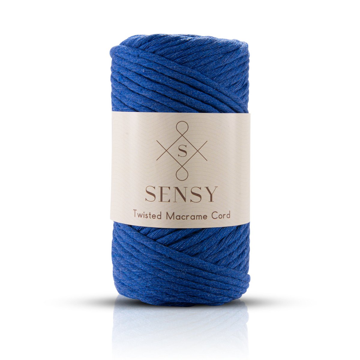 Sensy Premium 3 mm - cordoncino macramè a filo singolo in cotone riciclato al 100%.