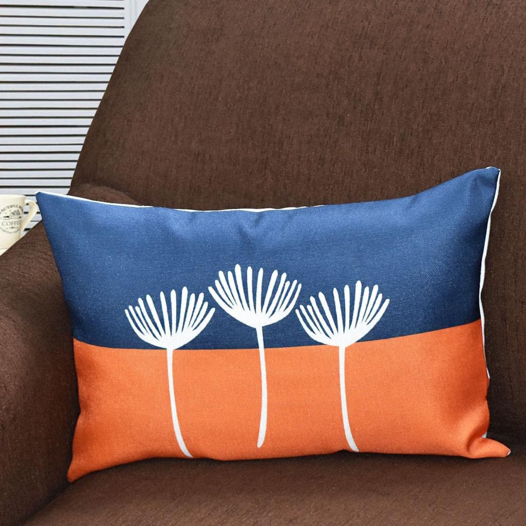 Kussenhoes | Rechthoekige jute oranje set van 2 | 30x46cm