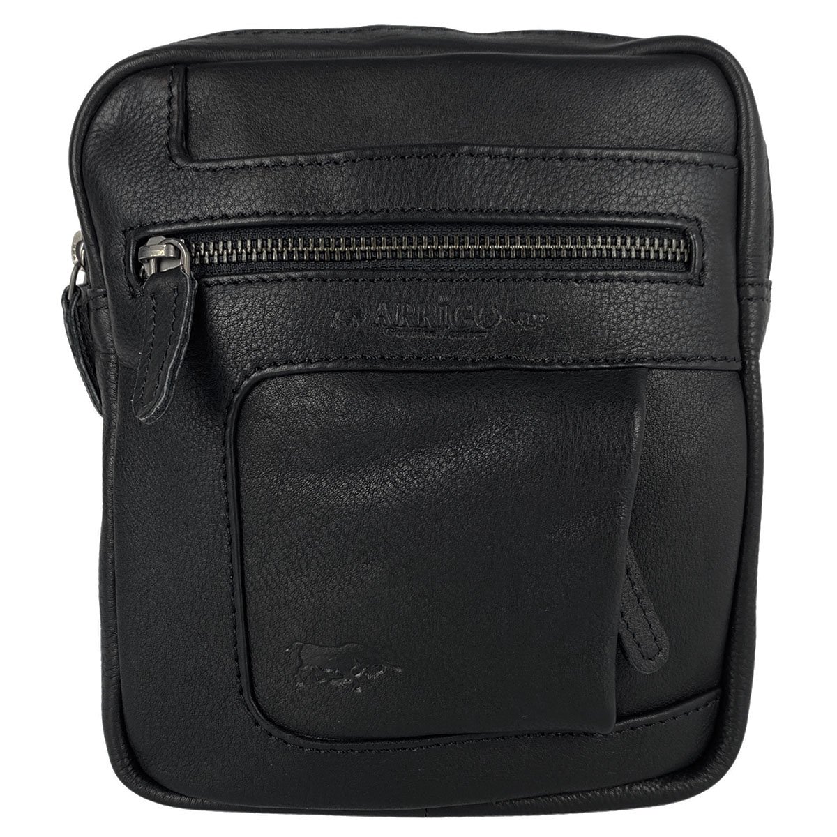 Skuldertaske eller Crossbody-taske i 6 farver glat læder med justerbar skulderrem