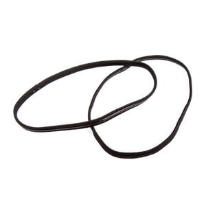 Set of 2 Elastic Hair Bands - Silicone Ribbon - Black