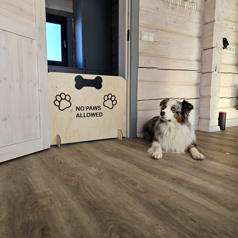 Hundebarriere -Tor, tragbares Holz -Sicherheitstor für Haustiere (keine Bohrungen erforderlich)