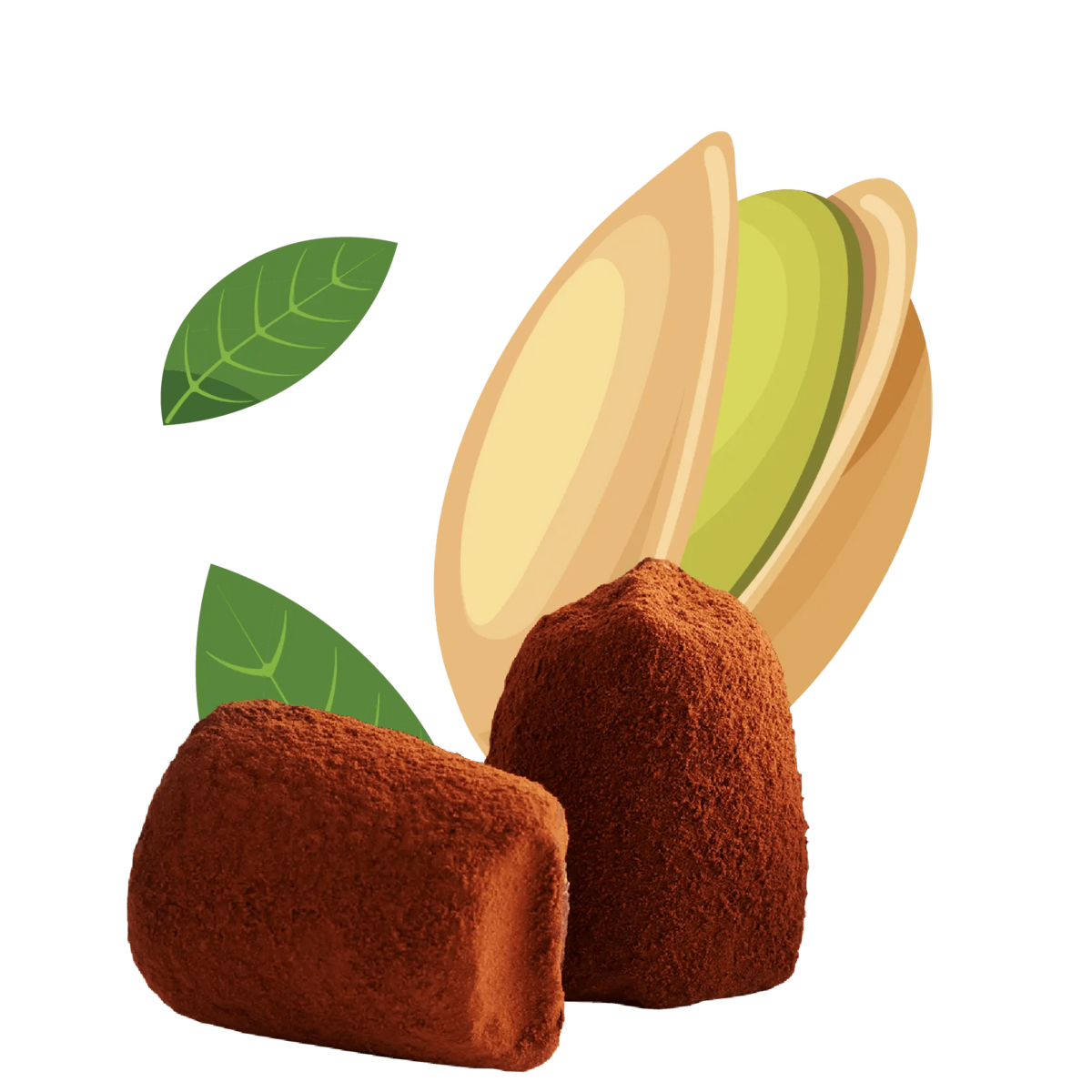 Pistacchio cioccolato Tartuffle - Bulk