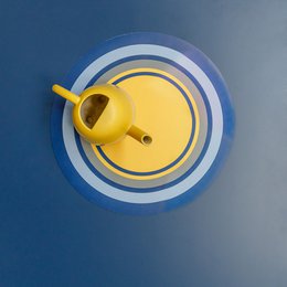 Set de table rond coloré et original Round Flower Bluebottle