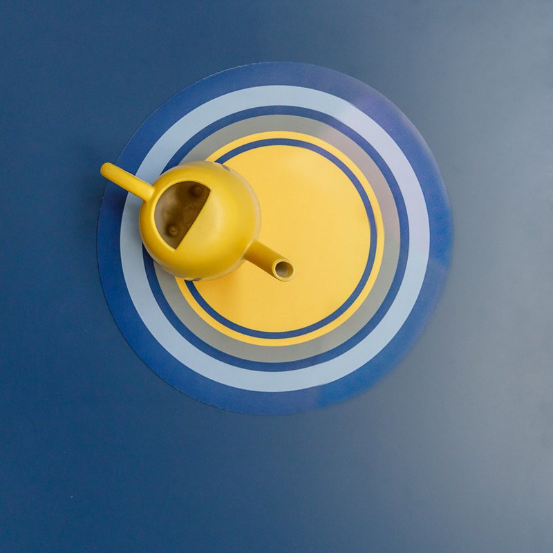 Set de table rond coloré et original Round Flower Bluebottle