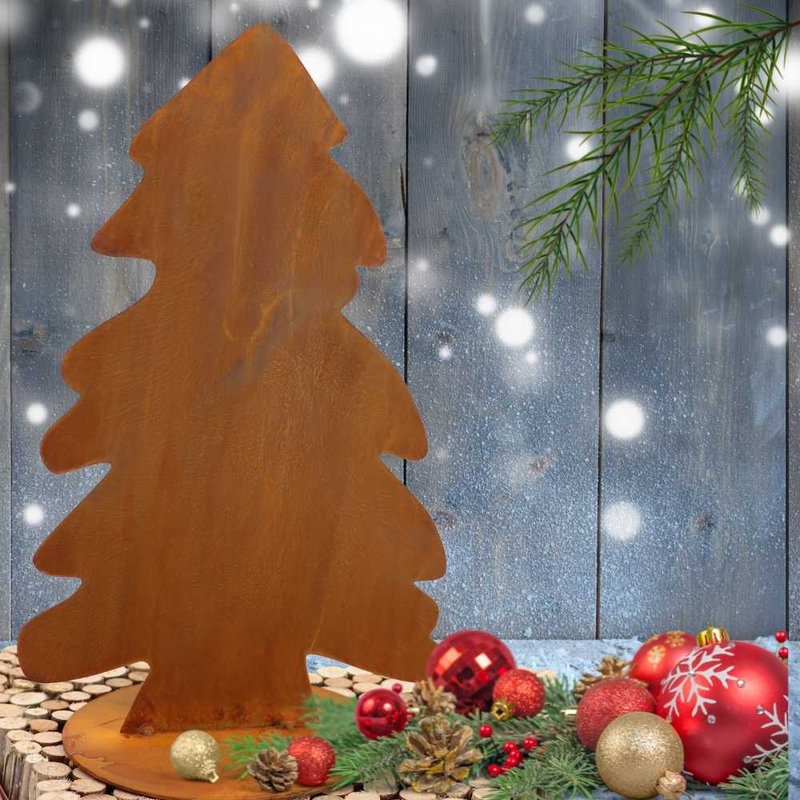 Christmas tree in patina | Christmas decoration Christmas tree small