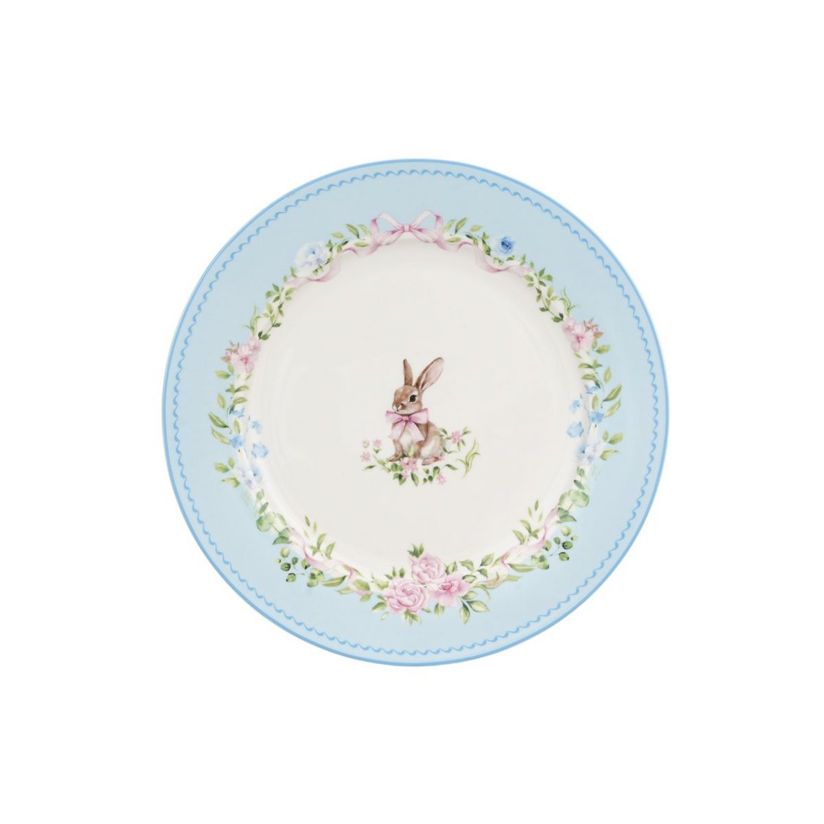 Plato de postre Easter Joy Bunny azul 19 cm Isabelle Rose