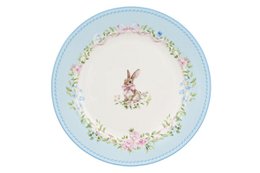 Plato de postre Easter Joy Bunny azul 19 cm Isabelle Rose