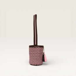 Zigzag crossbody bag L | Rose
