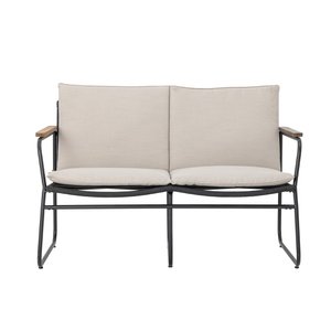 Hampton Sofa, Black, Metal