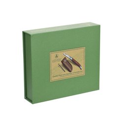 Juego de cuchillos Laguiole Héritage con funda de cuero