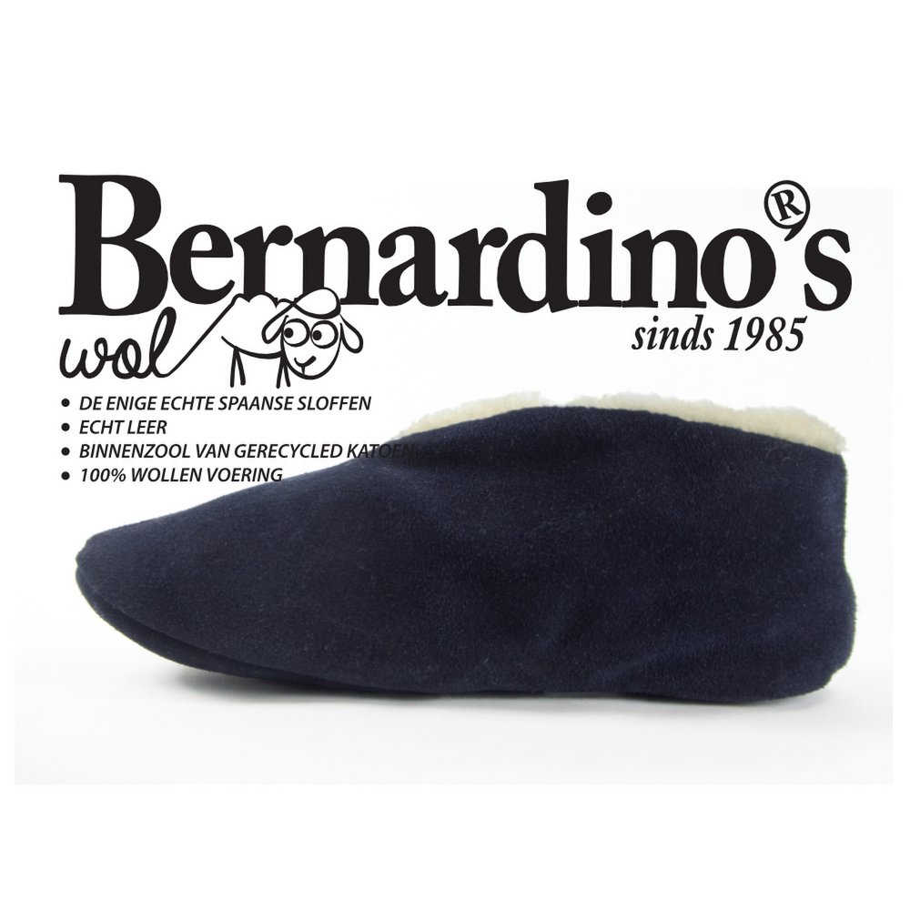 Spansk Slipper navy WOOL 36 - 48