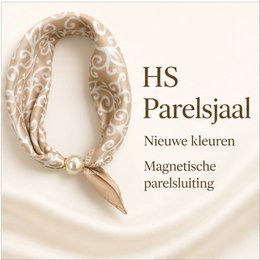 HS Pearl Scarf New Colors - Magnetic Pearl Closure
