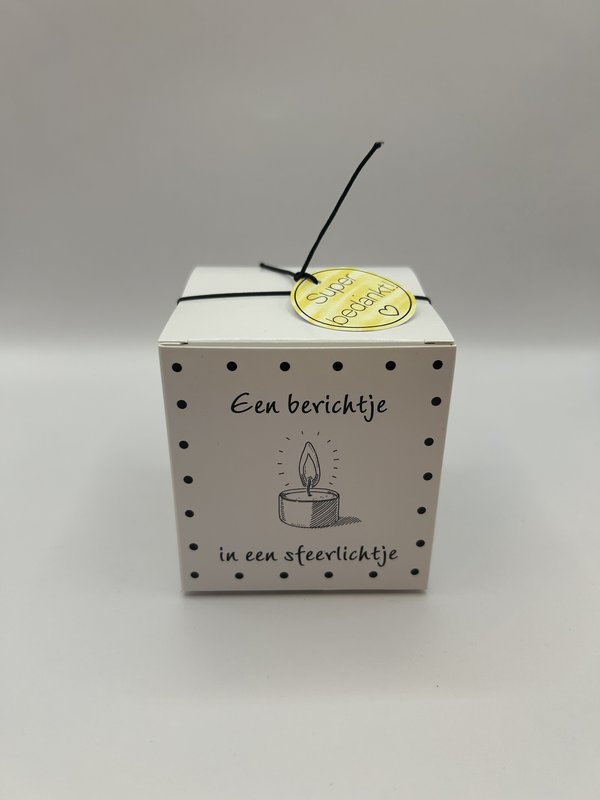 Message in a mood light - Thank you very much!