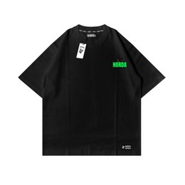 T-shirt Nera 100% Cotone Boxy Fit Horda X3