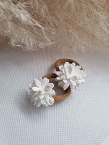 Gummibänder - weiß (Set)
