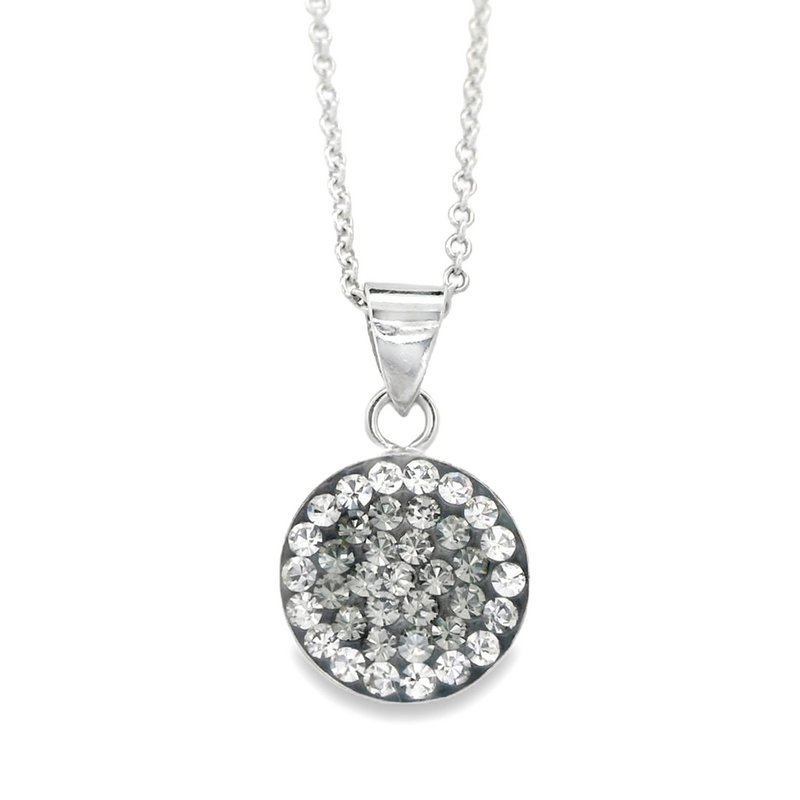 Halskæde Natalie 925 sølv krystal-sort diamant