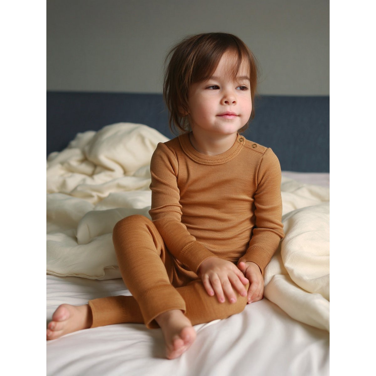 Wollen baby- kindertrui - Merinowol - Argan oil