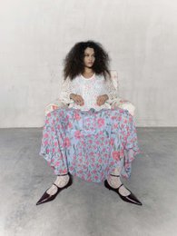 Floralis kjole med blomsterprint