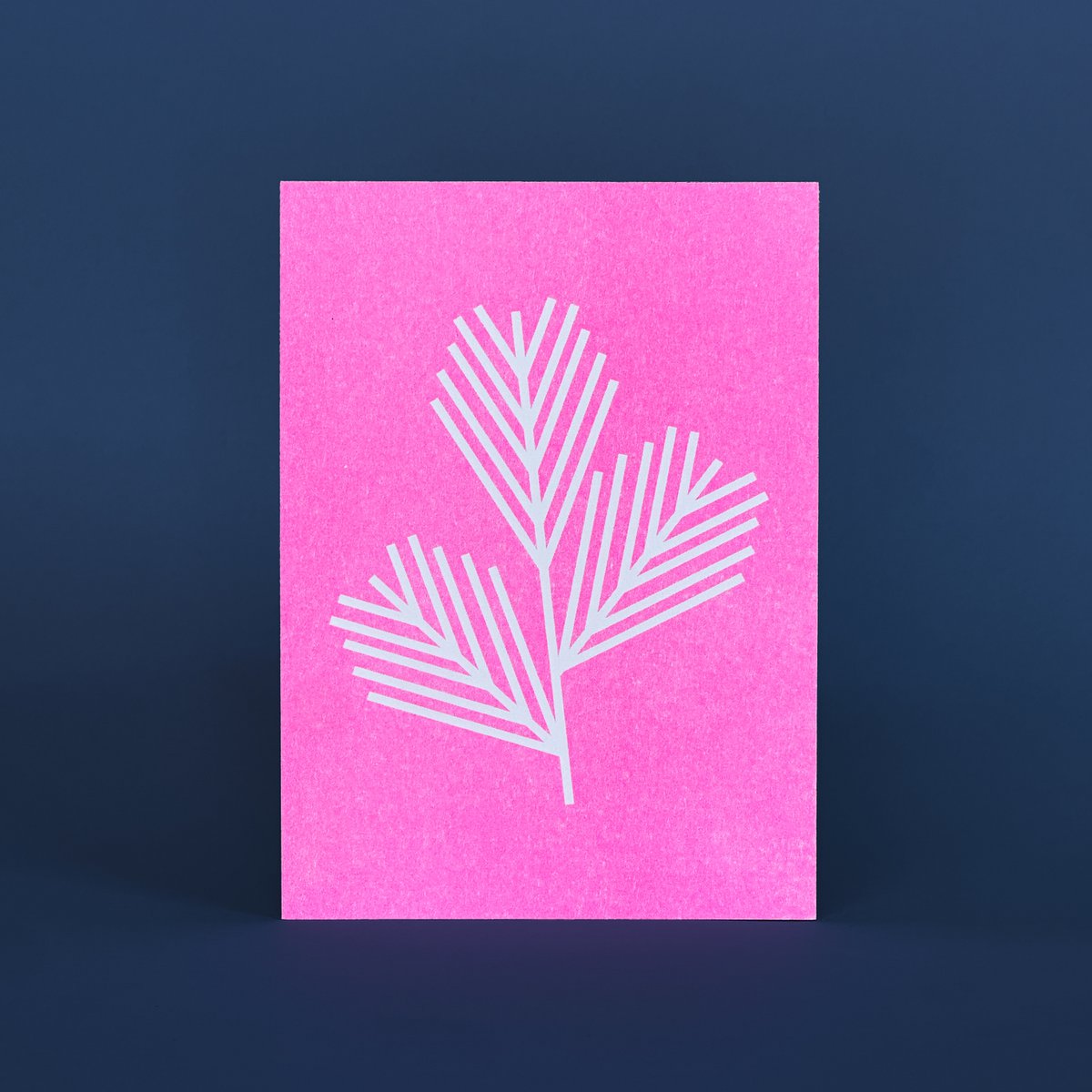 RISOGRALE POSTCARD - Neon Zweig - Din A6
