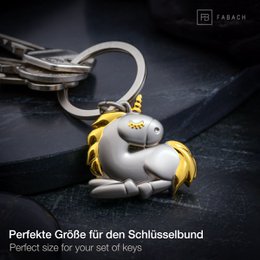 "Sleepy" Unicorn Keychain - Sleeping Unicorn Lucky Charm