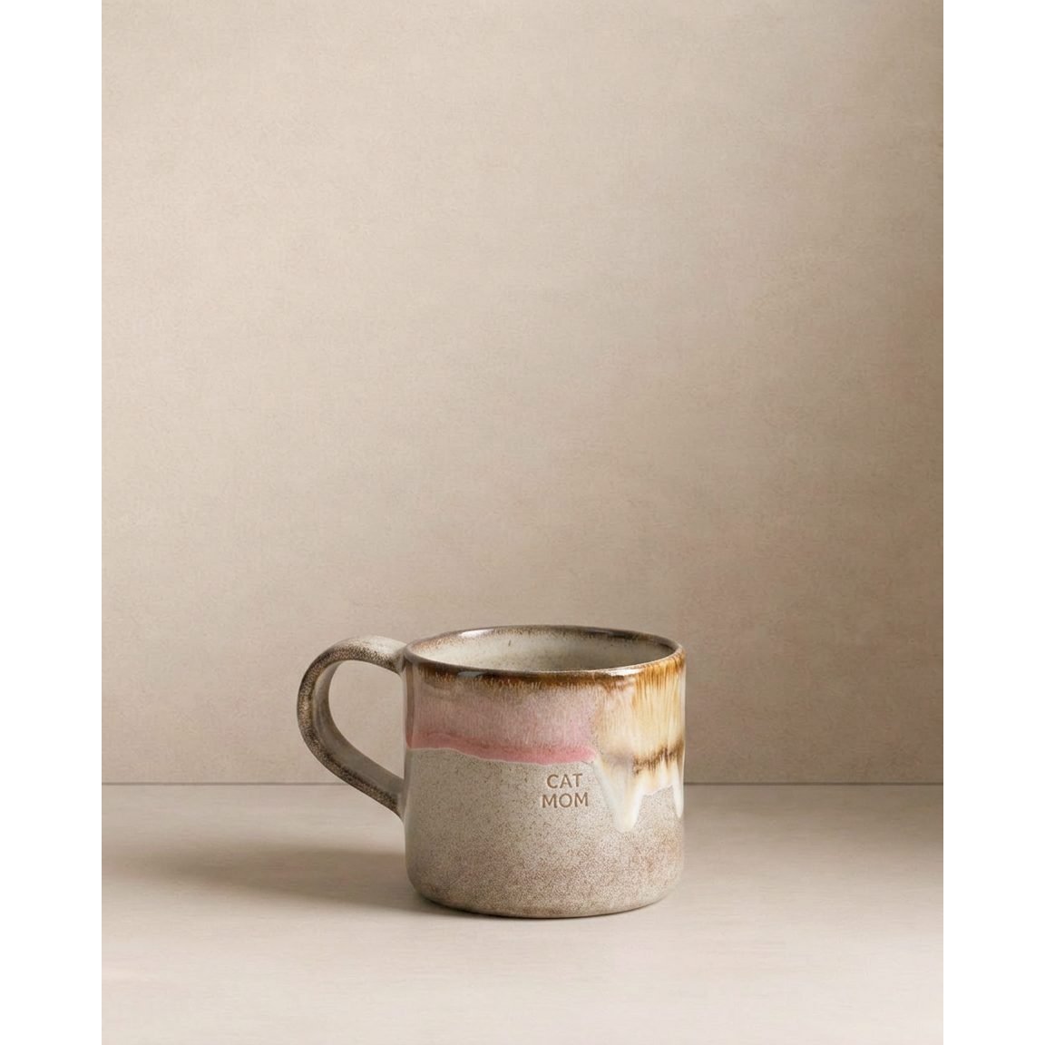 Melting Ice Cream Mug 360ml Cat Mom